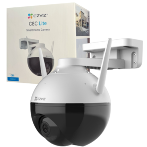 CAMARA DE SEGURIDAD PARA EXTERIOR PTZ EZVIZ C8C LITE / RESOLUCION 1080P / IP65 / WHITE