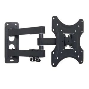SOPORTE TV / 17″-42″/ X-200 / 22KG (44LB) / MOVIBLE / UN BRAZO / BLACK