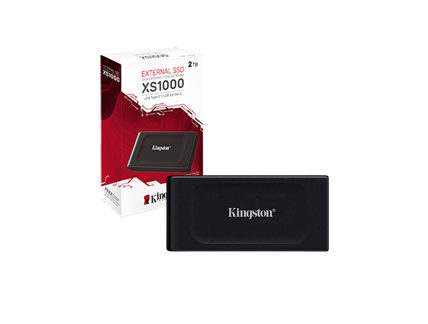 DISCO DURO SÓLIDO EXTERNO KINGSTON 1TB/ XS1000 / USB3.2 / GENERACIÓN 2 / BLACK