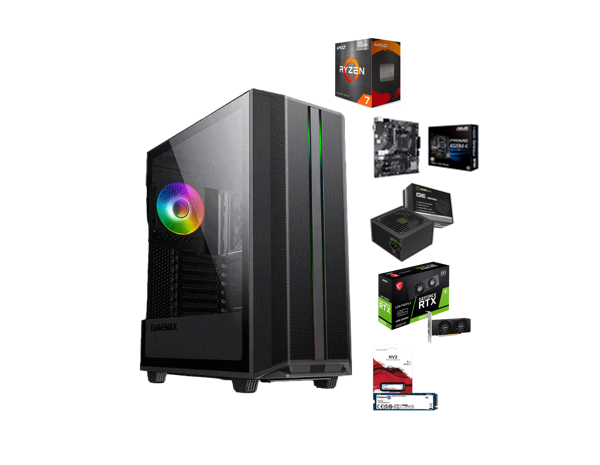 CPU GAMER PROCESADOR AMD AM4 RYZEN 7 5700GEN / 16 GB RAM/ 1 TB SSD M.2