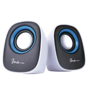 PARLANTES ALAMBRICOS PARA PC / INS / CONEXIÓN JACK 3.5 +USB 2.0 / WHITE