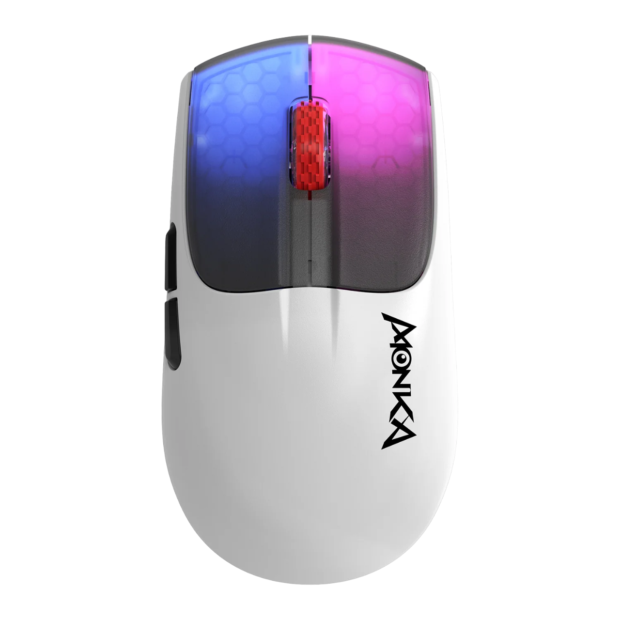 Mouse Gaming Marvo Monka G966W Tri Modo Wireless-Bt-Wired Recargable White 10000Dpi - Imagen 2