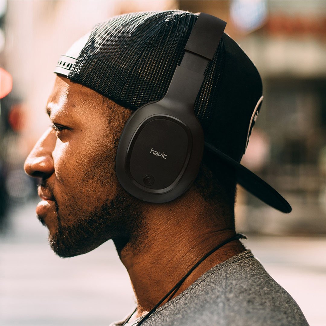 AUDIFONOS INALAMBRICOS HAVIT H2590BT PRO / BLUETOOTH V5.1 / NEGRO - Imagen 3