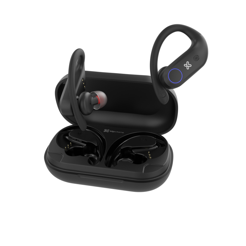 AUDIFONOS KLIP XTREME XTREMEBUDS BLUETOOTH V5.1 / DURACION: 108 HORAS / BOTON TACTIL / MANOS LIBRES / KTE-500BK / BLACK - Imagen 2