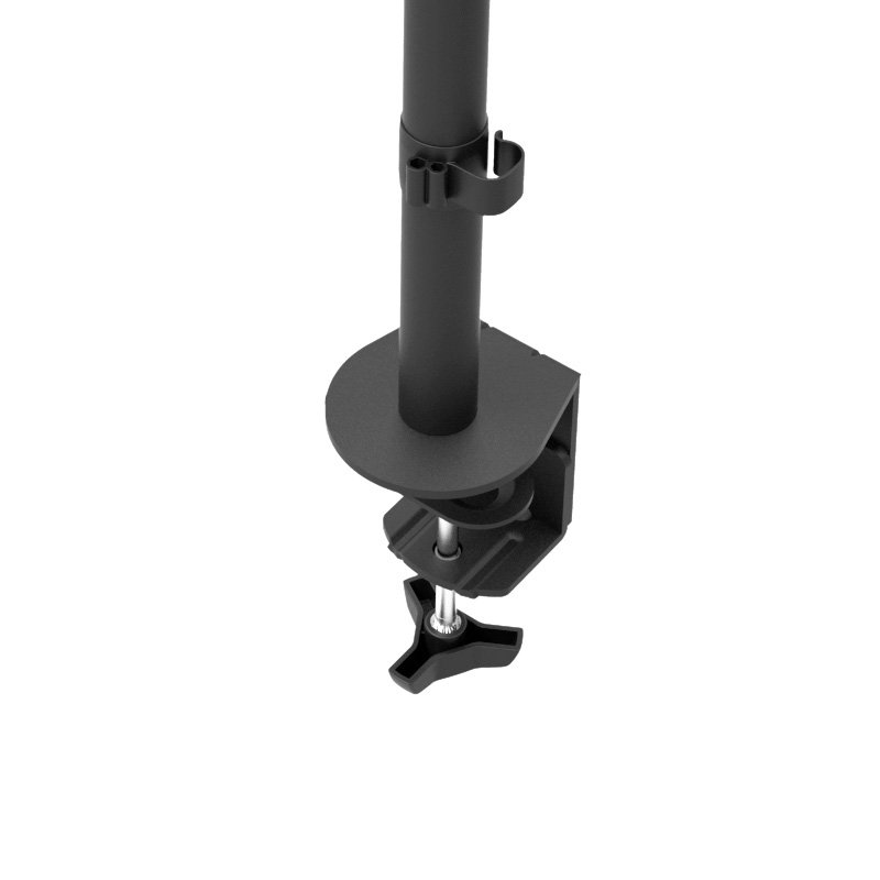 SOPORTE MONITOR KLIP XTREME PARA 13″ A 32″ / DOBLE BRAZO / BASE CONFIGURABLE CON TORNILLO EN C / KPM-310 / BLACK - Imagen 4