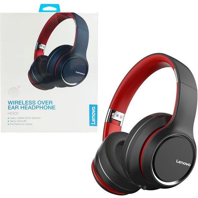 AUDÍFONOS BLUETOOTH TIPO DIADEMA THINKPLUS HD200 LENOVO/ BT V5.0/ BATERIA 20 HORAS / BLACK