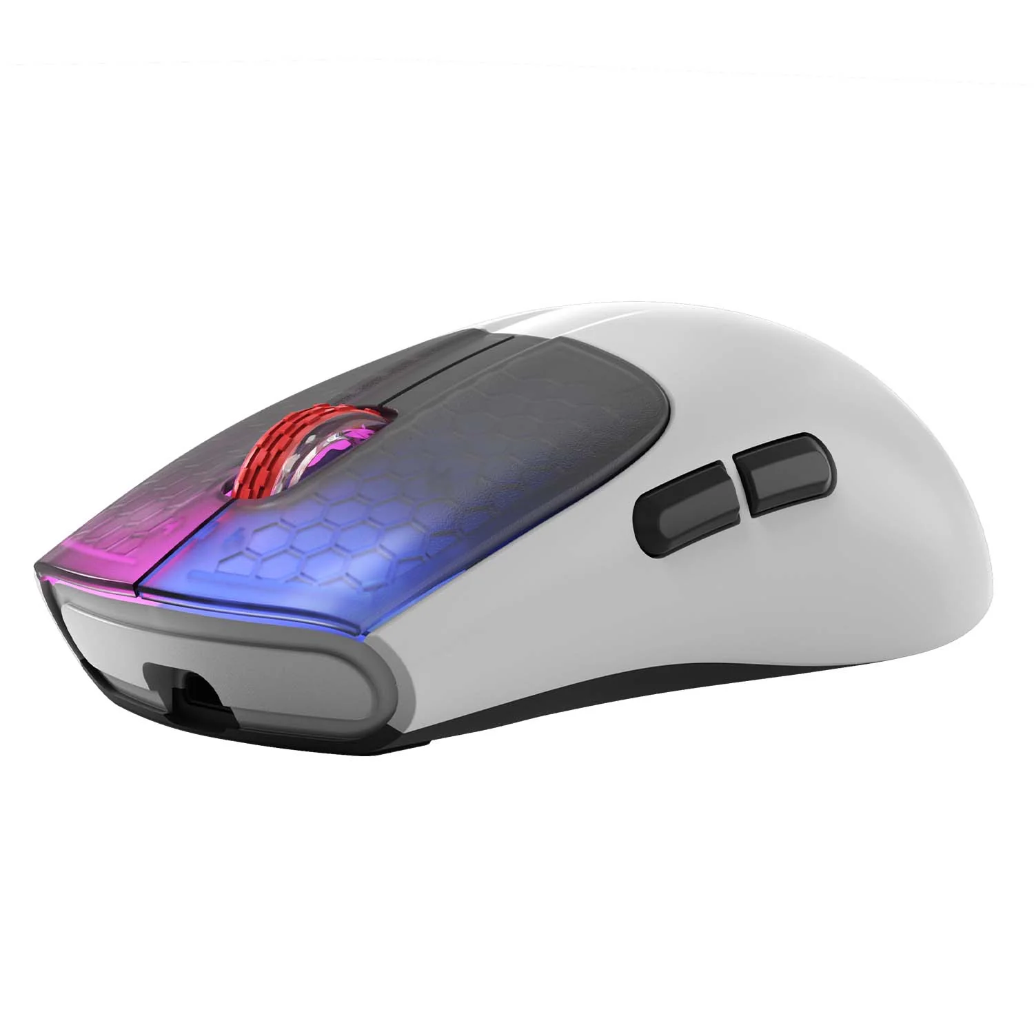 Mouse Gaming Marvo Monka G966W Tri Modo Wireless-Bt-Wired Recargable White 10000Dpi - Imagen 3