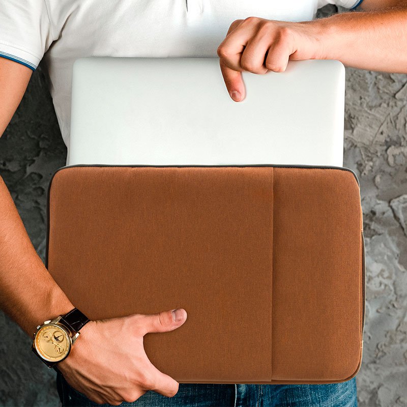 ESTUCHE LAPTOP KLIP XTREME 15.6" / KNS-420BR / BROWN - Imagen 2