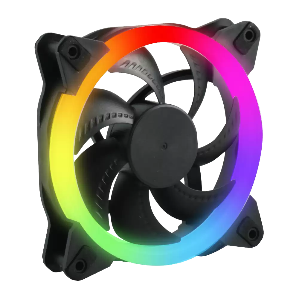 VENTILADOR GAMING RGB YTHZ PARA GABINETE DE PC 120MM/ BLACK