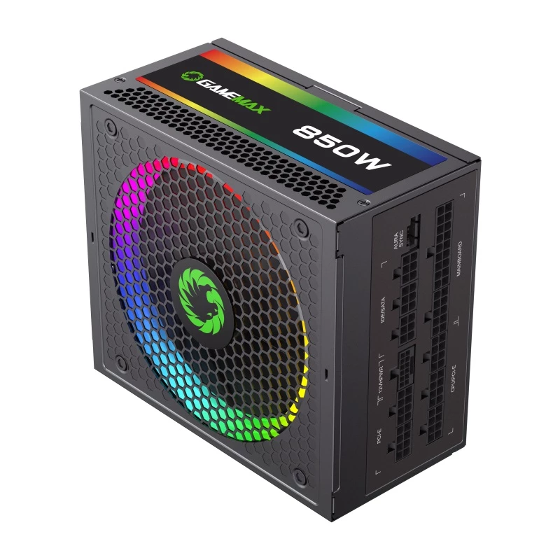 FUENTE PODER GAMEMAX 850WATTS RGB-850 PRO MODULAR CERTIFICACION 80+ GOLD FAN 14CM ARGB - Imagen 4