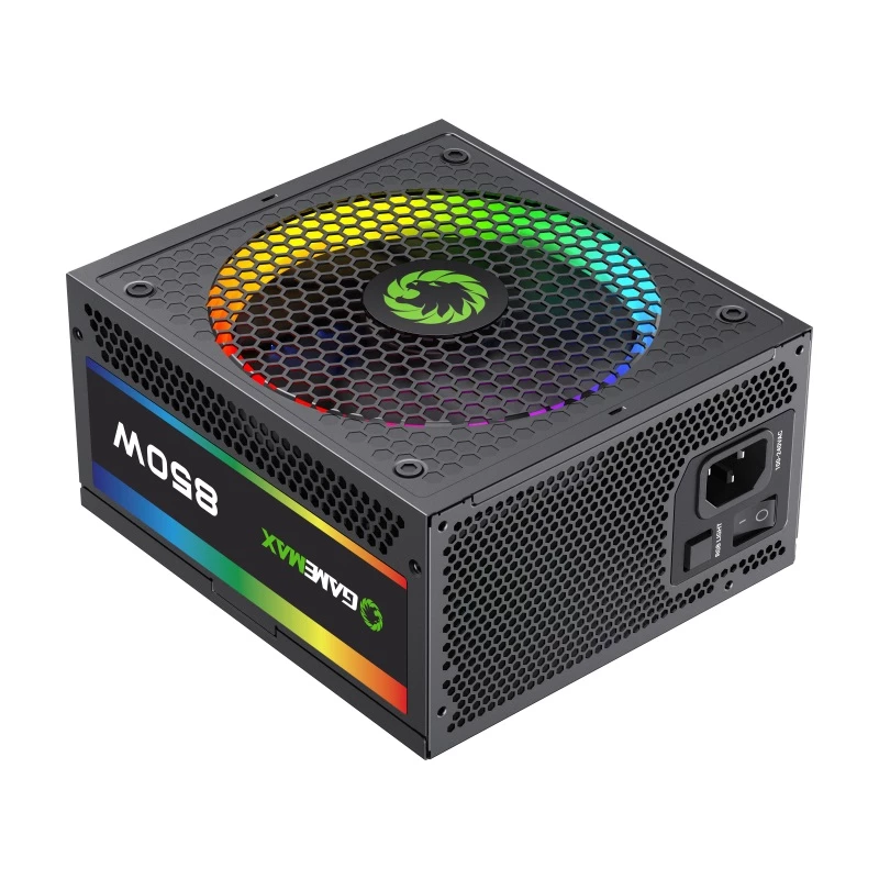 FUENTE PODER GAMEMAX 850WATTS RGB-850 PRO MODULAR CERTIFICACION 80+ GOLD FAN 14CM ARGB - Imagen 2