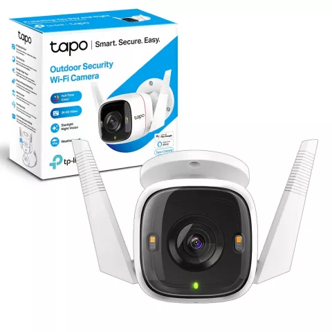 CÁMARA DE SEGURIDAD PARA EXTERIOR TAPO C320 TP-LINK / CONTROL DE VOZ / RESOLUCIÓN 2K / WHITE