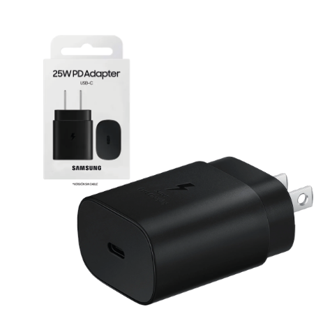 ADAPTADOR DE CORRIENTE USB-C SAMSUNG / CARGA RAPIDA – 25W / EP-T800 / GENÉRICO / BLACK
