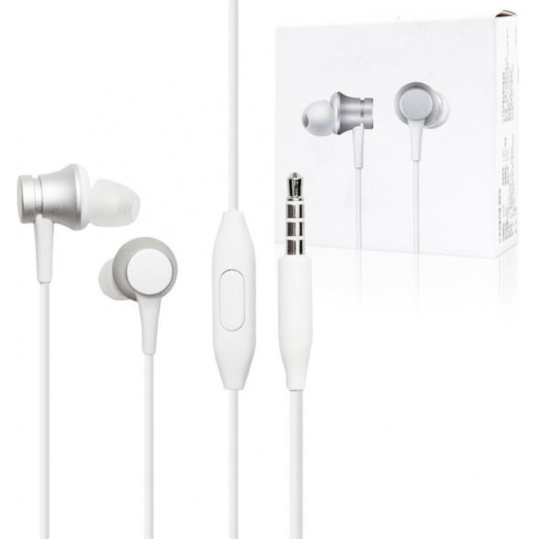 AUDIFONOS XIAOMI ALAMBRICO / JACK 3.5MM / MANOS LIBRES / ORIGINAL / ZBW4355TY / WHITE