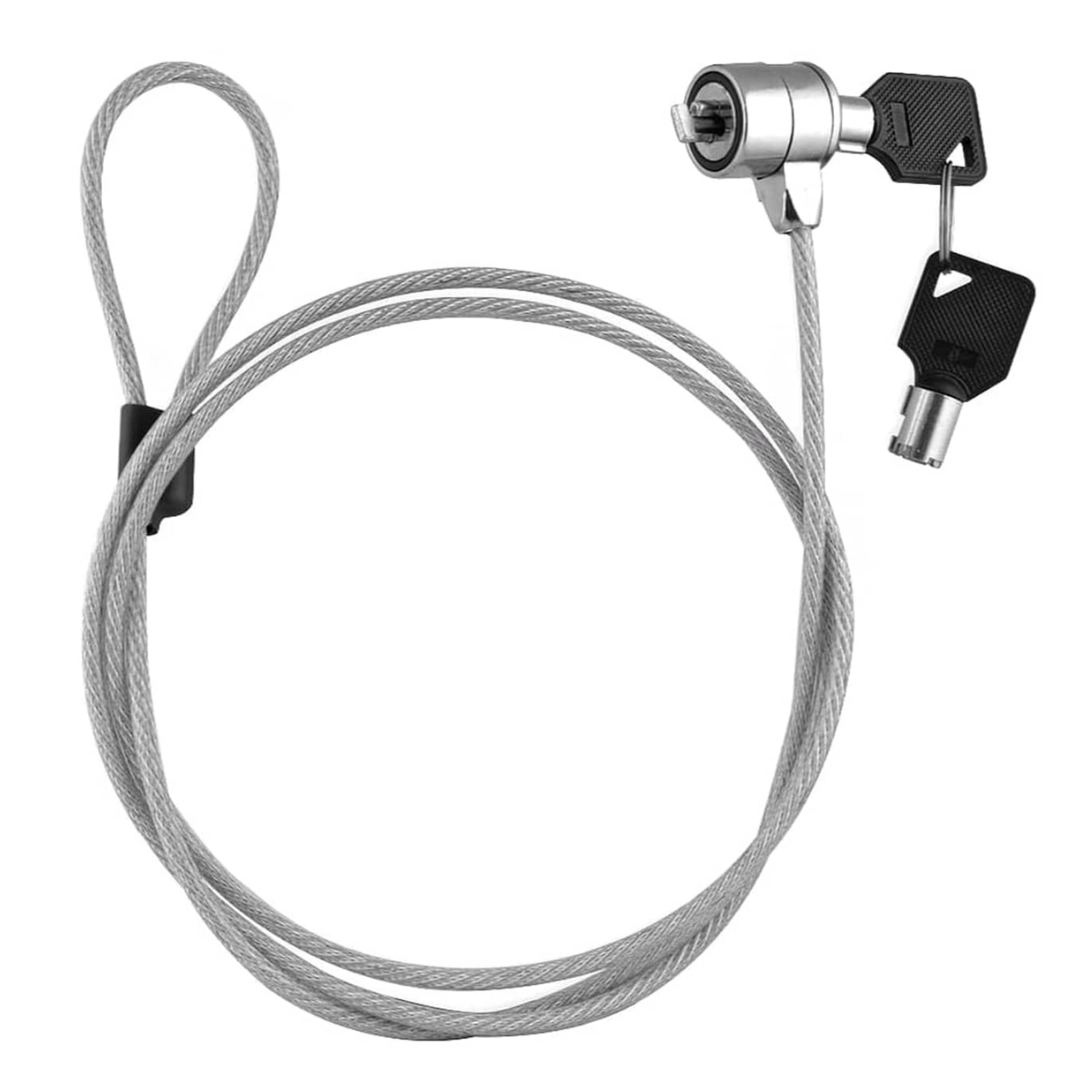 CANDADO/CABLE DE SEGURIDAD DE LLAVES PARA LAPTOP XTECH / 1.8M / XTA111 / SILVER