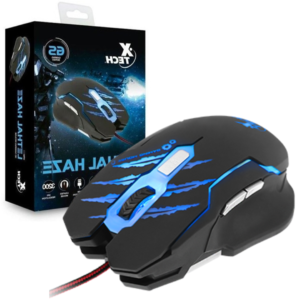 MOUSE GAMING XTECH ALAMBRICO / 3200DPI / 6 BOTONES / ILUMINACION LED RGB / XTM610 / BLACK