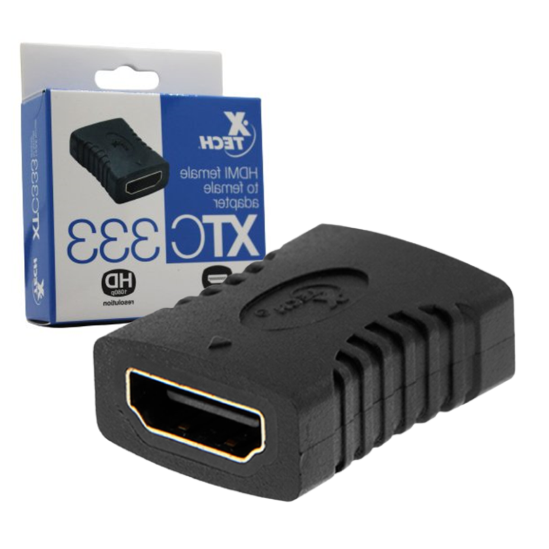 ADAPTADOR DE EXTENSION/UNION HDMI HEMBRA A HDMI HEMBRA / XTC333 / BLACK