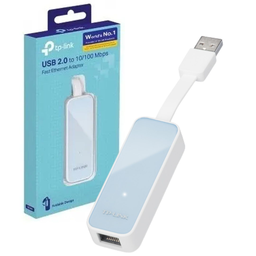 ADAPTADOR/CONVERTIDOR USB 2.0 A RJ45 10/100MBPS TP-LINK / UE200 / WHITE