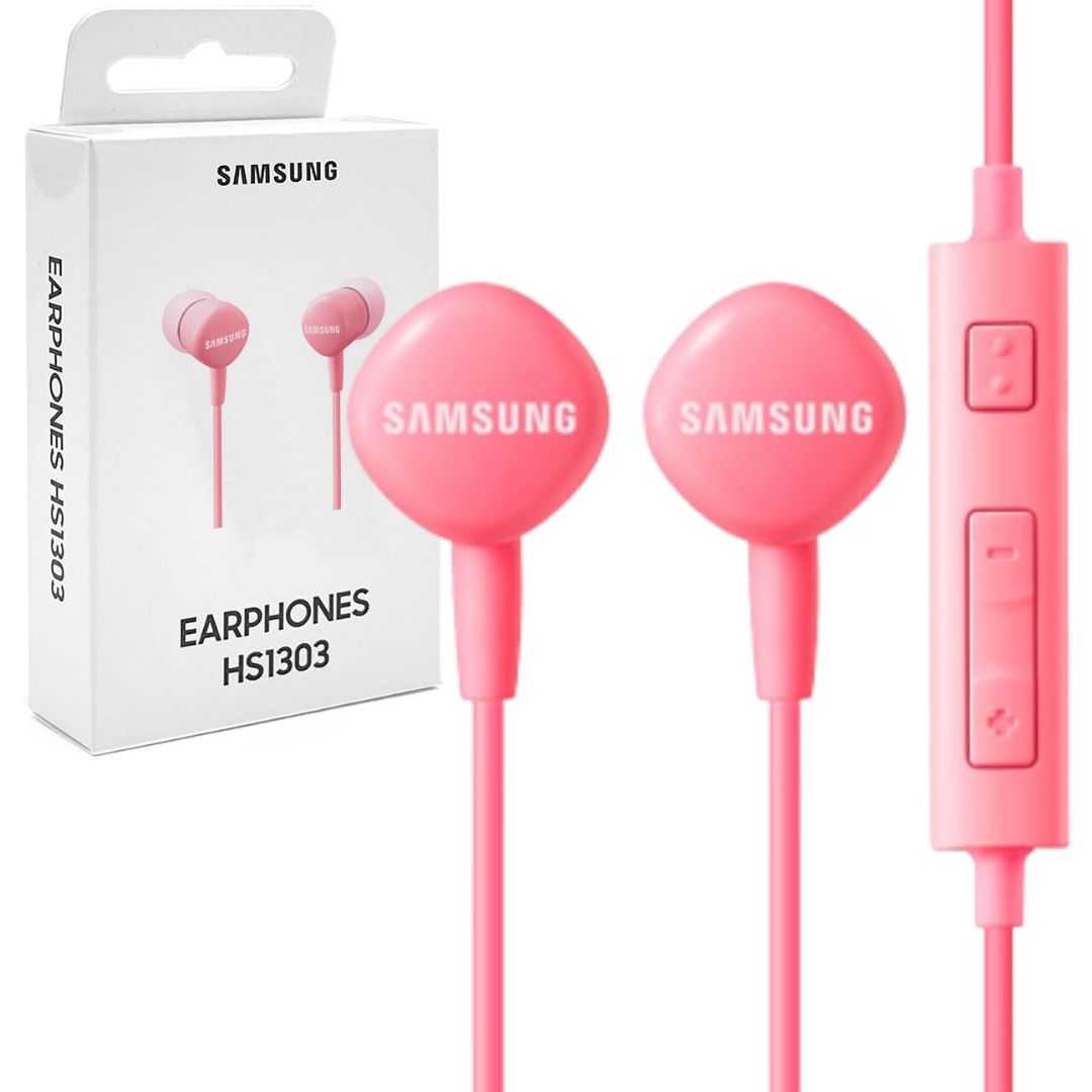 AUDIFONOS SAMSUNG ALAMBRICO / JACK 3.5MM / MANOS LIBRES / HS1303 / PINK