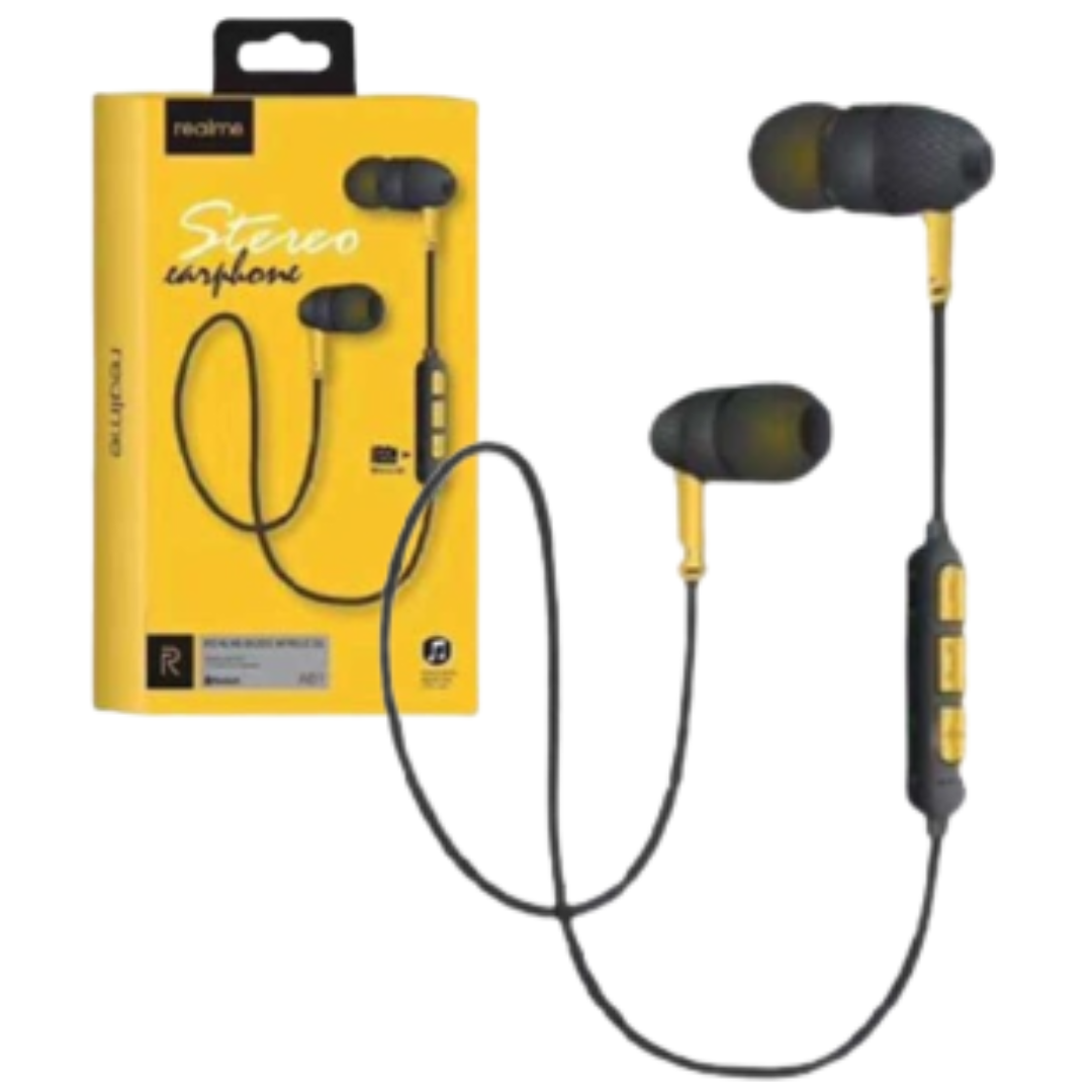 AUDIFONOS REALME BUDS A01 BLUETOOTH V5.0 / DURACION: 6 HORAS / MANOS LIBRES / MJ-6700 / BLACK