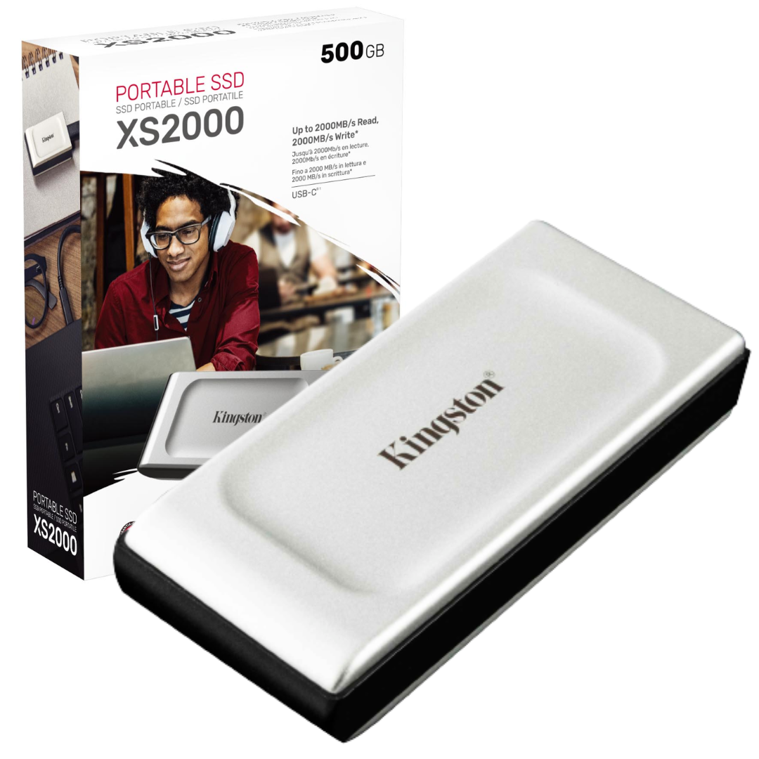 DISCO DURO SOLIDO SSD EXTERNO KINGSTON XS2000 500GB /2000MB/ USB-C