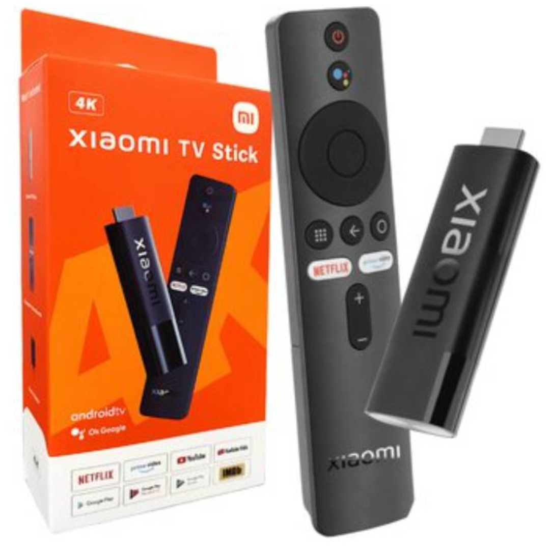 MI TV STICK 4K XIAOMI CON CONTROL REMOTO POR VOZ CON GOOGLE ASSISTANT / ANDROID TV 11.0 / 2GM RAM / 8 ROM / MDZ-27-AA / BLACK