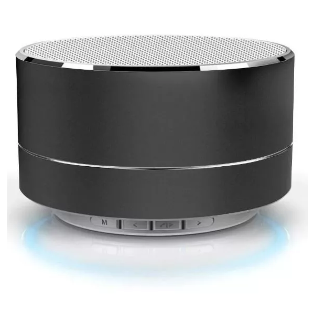 PARLANTES BLUETOOTH A10 / POTENCIA 6W RMS / DURACION: 4 HORAS / MANOS LIBRES / ILUMINACION LED / BLACK
