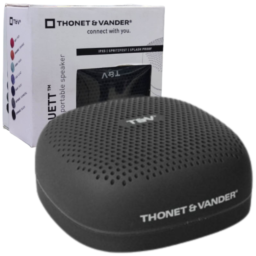 PARLANTES THONET&VANDER DUETT BLUETOOTH / POTENCIA RMS 10W – POTENCIA MAXIMA 30W / DURACION: 8 HORAS / BLACK