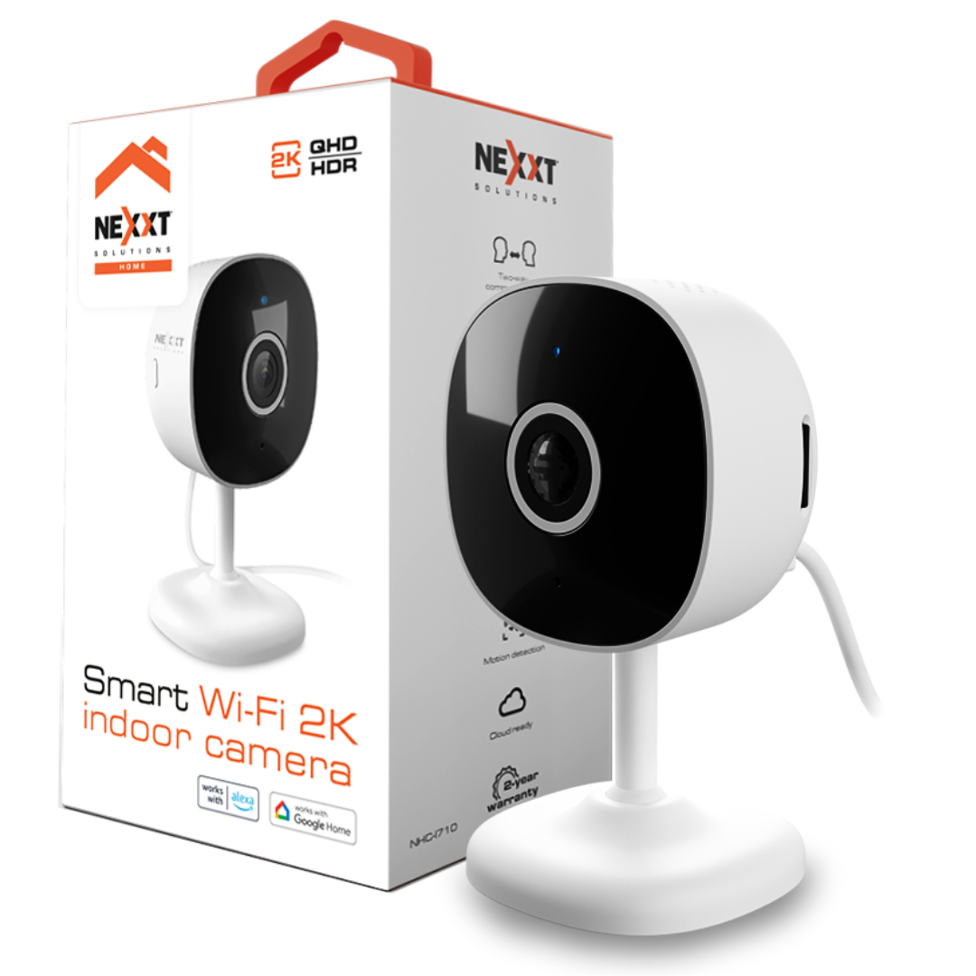 CAMARA DE SEGURIDAD PARA INTERIOR NEXXT SMART WIFI / CONTROL DE VOZ / RESOLUCION 2K / NHC-I710 / WHITE