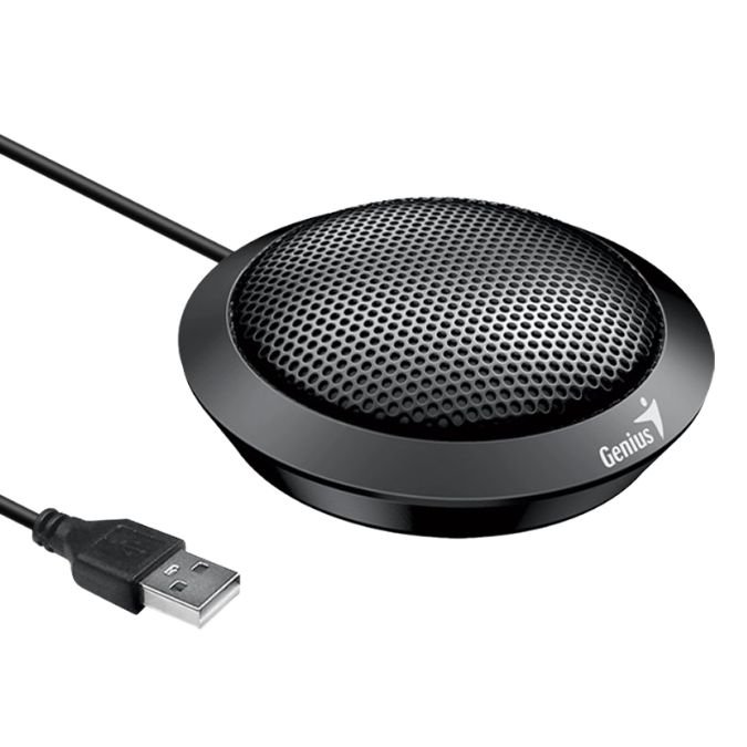MICROFONO PARA PC GENIUS /MIC-100U/ CONECTIBIDAD USB OMNIDIRECCIONAL 360° / BLACK - Imagen 2