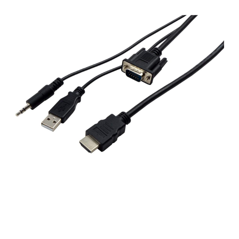 CONVERTIDOR VGA A HDMI M-M / 1.5M / BLACK