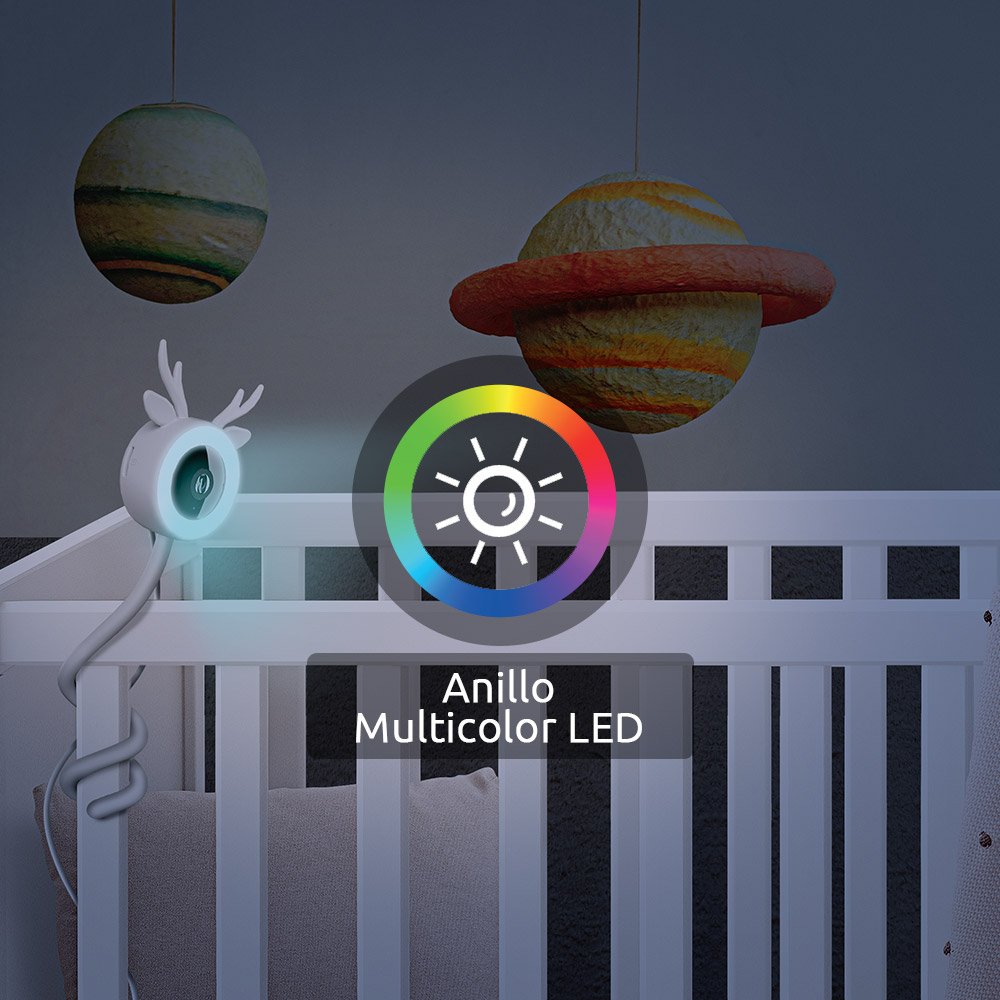 CÁMARA DE SEGURIDAD PARA INTERIOR NEXXT SMART WIFI/ MONITOR PARA BEBÉ/SOPORTE FLEXIBLE / RESOLUCIÓN 2K / NHC-B100/ WHITE - Imagen 3