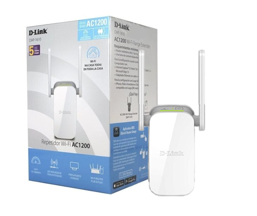 EXTENSOR DE WIFI D-LINK DAP-1610/ AC1200 / DUAL BAND / WHITE / 790069452956