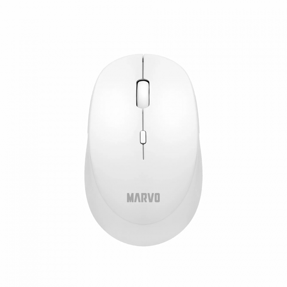 MOUSE INALAMBRICO MARVO WM103 WH 10M DPI 800-1200-1600 4 BOTONES 1 PILA AA/ BLANCO