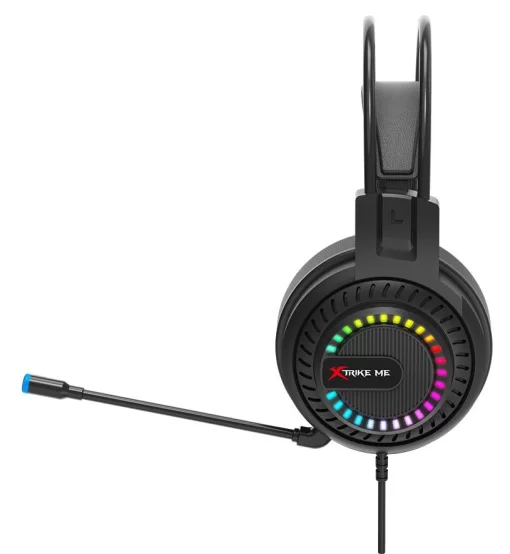 AUDIFONOS XTRIKE ME HP-318 RGB MICROFONO OMNIDIRECCIONAL COMPATIBLE PS5 PS4 XBOXONE PC CONECTORES 2 * JACK 3.5MM CABLE 1.5M - Imagen 3