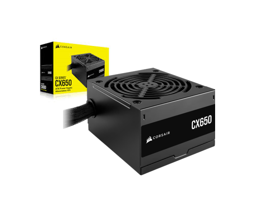 FUENTE DE PODER CERTIFICADA CORSAIR CX650/ SERIE ATX 80 PLUS BRONZE