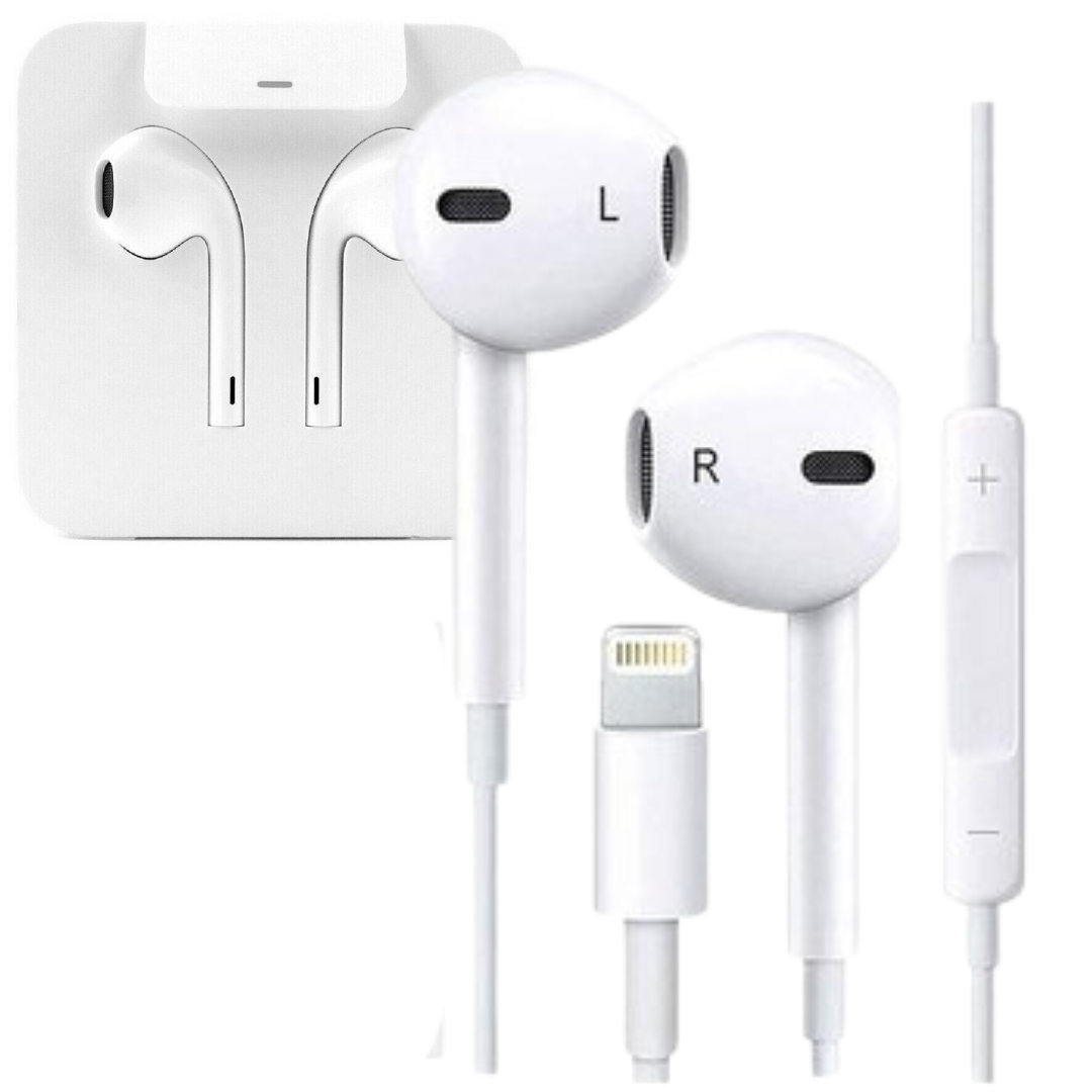 AUDIFONOS APPLE ALAMBRICO / CONECTOR LIGHTNING / MANOS LIBRES / ORIGINAL / MMTN2AM / WHITE