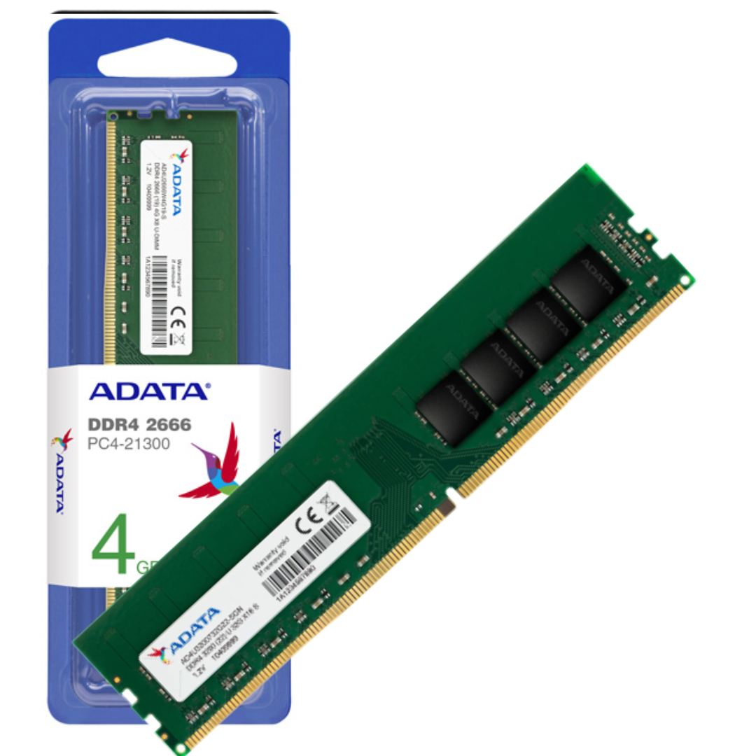 MEMORIA RAM PC ADATA / 4GB DDR4 – 2666MHZ (PC4-21300) / 1.2V – CL19
