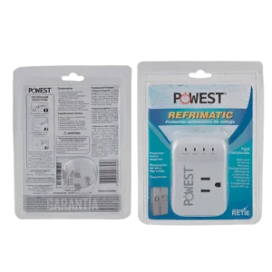 PROTECTOR DE CORRIENTE ELECTRICA POWEST REFRIMATIC / 1 TOMA CORRIENTE/ WHITE