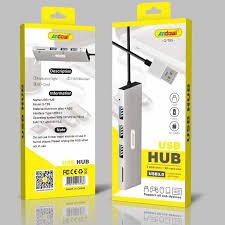 HUB USB ANDOWL / 3 PORT USB 3.0 / LECTOR SD / Q-T89 / SILVER