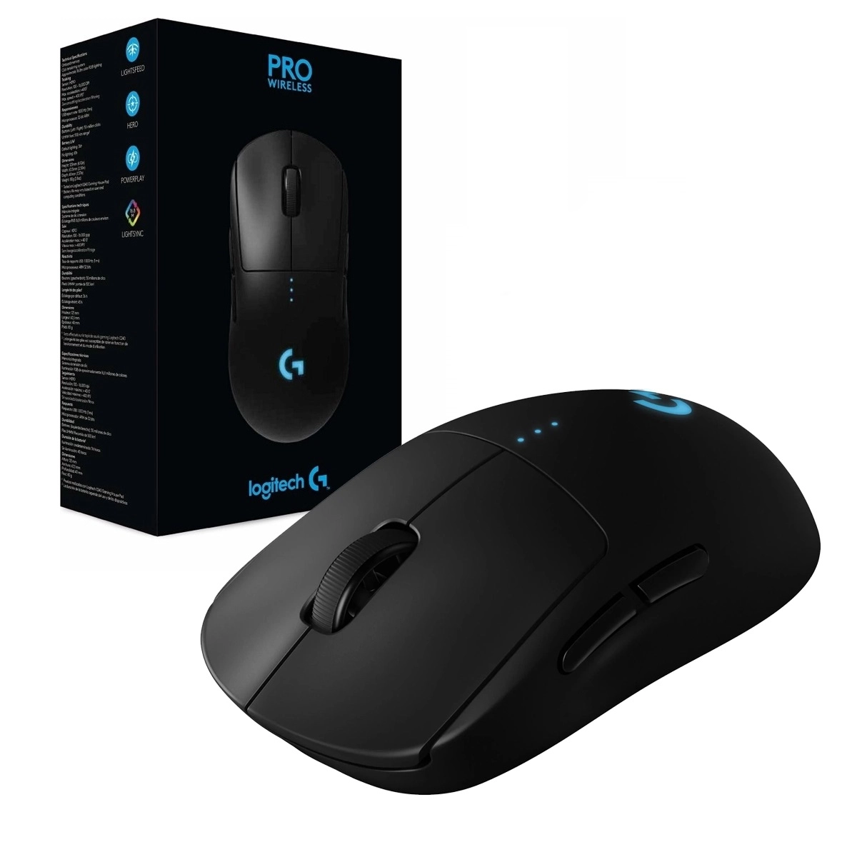MOUSE LOGITECH G PRO X SUPERLIGHT WIRELESS GAMING BLACK /25,600 DPI