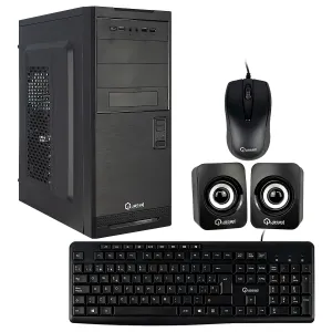 COMBO CASE QUASAD PLUG EC-3152 / TECLADO + MOUSE + PARLANTE / BLACK
