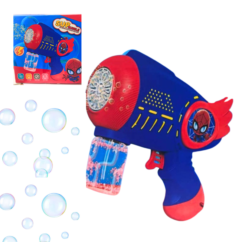 PISTOLA DE BURBUJAS / ELECTRICO / PILAS AA / MODELO INFANTIL