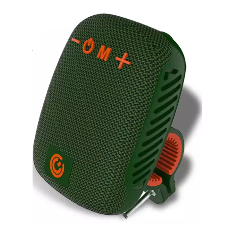 PARLANTE BLUETOOTH SONICGO BIKECLIPZ / BICICLETA Y MOTO / IPX5 / 5 HORAS / MANOS LIBRES / GREEN