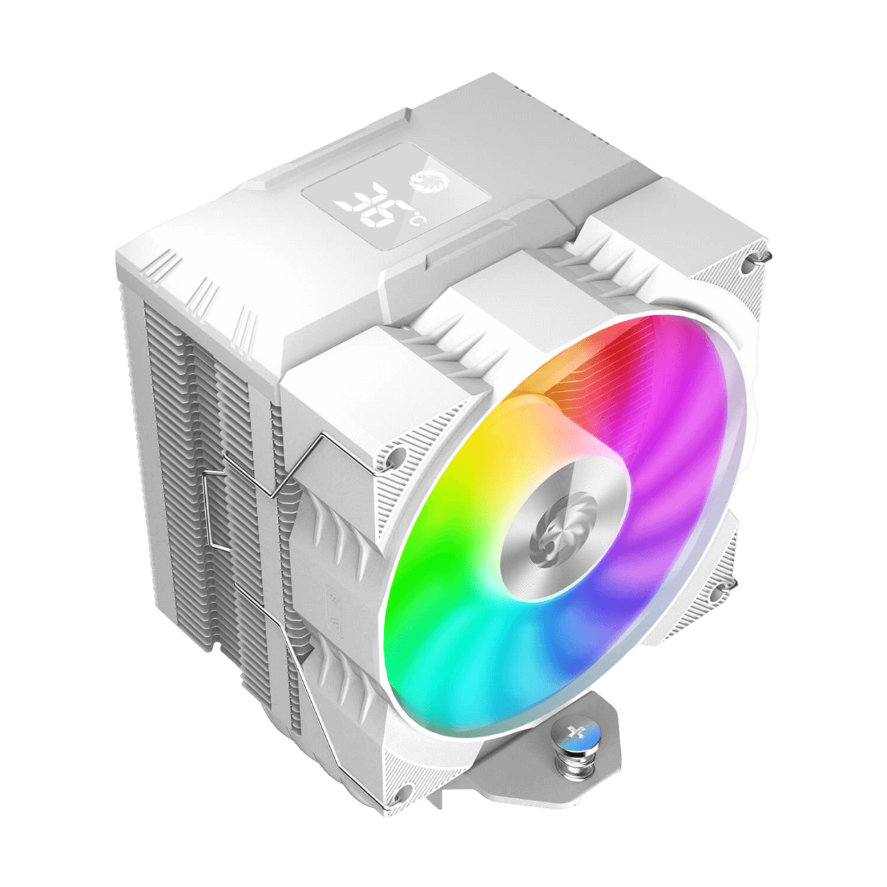 DISIPADOR CPU GAMEMAX GAMMA90 DIGITAL WH / LED ARGB / INDICADOR TEMPERATURA / WHITE