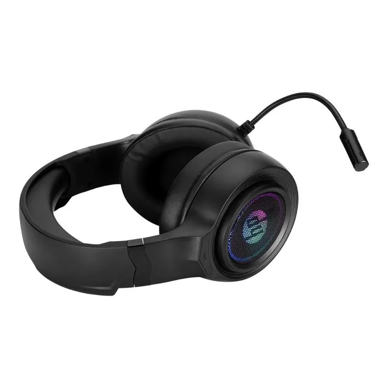 AUDIFONOS ALAMBRICOS GAMER HP DHE-8008U / USB 2.0 / AUDIO 7.1 / MICROFONO / LED RGB / BLACK - Imagen 2