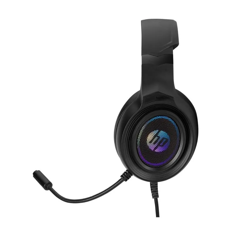 AUDIFONOS ALAMBRICOS GAMER HP DHE-8008U / USB 2.0 / AUDIO 7.1 / MICROFONO / LED RGB / BLACK - Imagen 5