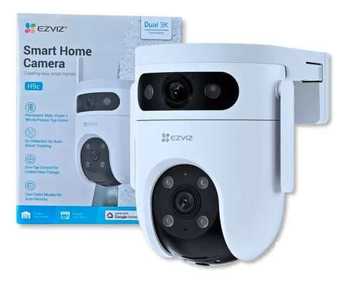 CAMARA DE SEGURIDAD EXTERIOR SMART EZVIZ H9C / RESOLUCION 3K / 360 / DUAL CAMERA