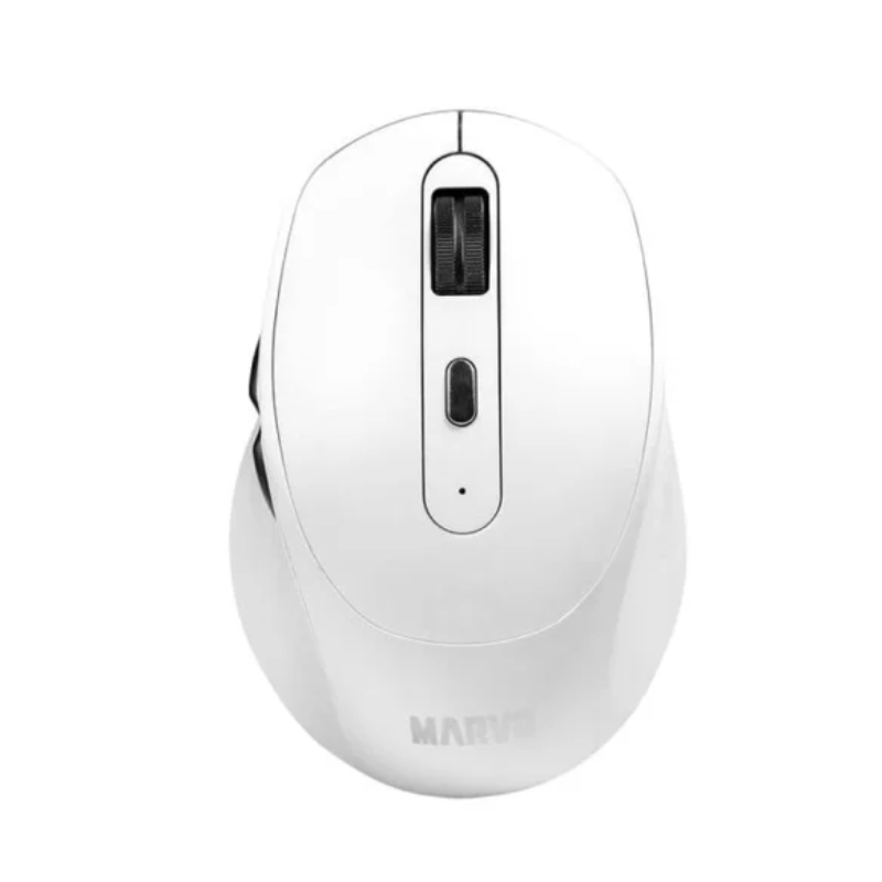 MOUSE INALAMBRICO MARVO WM106W / DUAL BT5.1 & 2.4G / 1600DPI / WHITE