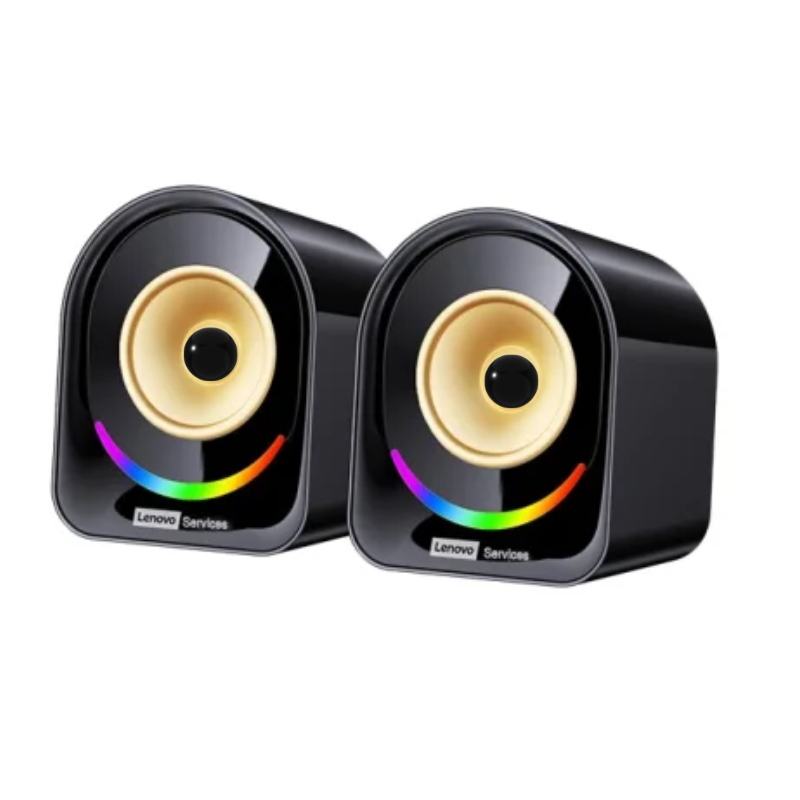 PARLANTES ALAMBRICOS LENOVO A02 / 2* 3W / JACK3.5MM + USB / BLACK - Imagen 3